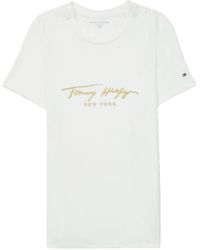 Tommy Hilfiger - Adaptive Signature T-shirt With Magnetic Closure - Lyst