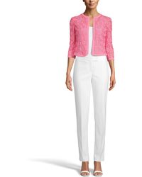 anne klein women's floral lace mesh cardigan
