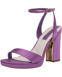 Franco Sarto - S Daffy Dress Sandal Ultraviolet Purple Satin 10 M - Lyst