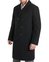 Ben Sherman - Brenton Double Breasted Wool Overcoat - Lyst