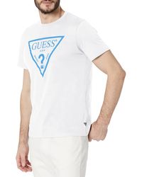 Guess - T-Shirt ica Corta Da Uomo Marchio - Lyst