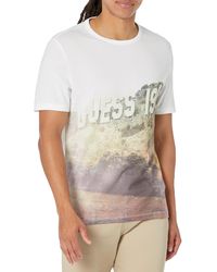 Guess - Short Sleeve Crew Neck Mountain Tee - Lyst