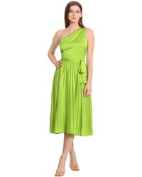 Maggy London - One Shoulder Pleated Skirt Dress Event Occasion Party Guest Of - Lyst