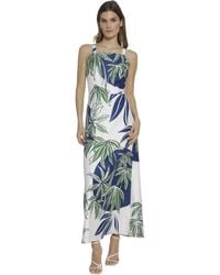 Maggy London - Sleeveless Square Neck Maxi Bridal Shower - Lyst