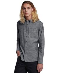 Hurley - Mens One And Only Textured Long Sleeve Up Button Down Shirt - Lyst