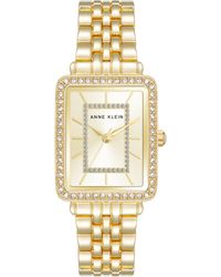 Anne Klein - Premium Crystal Accented Bracelet Watch - Lyst