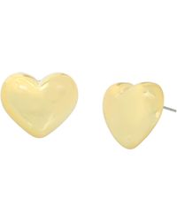 Steve Madden - S Puffy Heart Stud Earrings - Lyst