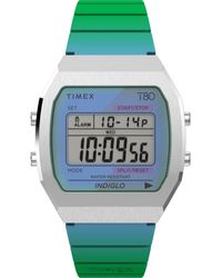 Timex - Blue Strap Digital Dial Stainless Steel - Lyst