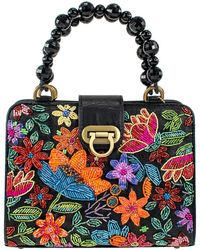 Mary Frances - I Pick You Floral Top Handle Handbag - Lyst