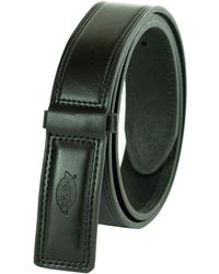 Dickies 100/% Leather Jeans Belt with Stitch Design and Prong Buckle