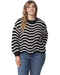 Jessica Simpson - Size Fayette Crew Nexk Boxy Fit Scalloped Sweater Pullover Plus - Lyst