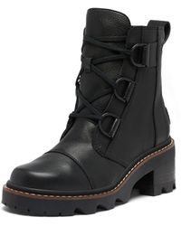 Sorel - Women's Joan Now Lace Boots - Black, Black - 7 - Lyst