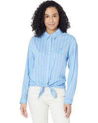 Tommy Hilfiger - Seated Fit Stripe Shirt With Velcro Brand Closure - Lyst