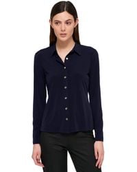 Tommy Hilfiger - Long Sleeve Soft Button Front Work Blouse - Lyst