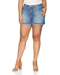 Levi/'s Strauss /& Co. Or Femme Label Mid-Rise Shorts Blue Onyx