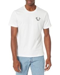 True Religion - Ss Stamp Foil Tee - Lyst