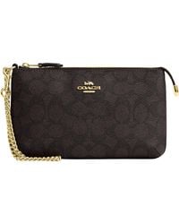 COACH - Large Wristlet W Chain - Lyst