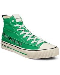 Karl Lagerfeld - Paris Cottom Canvas Logo Band High Top Sneaker - Lyst