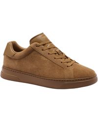 COACH - High Line Sneaker In Suede - Lyst