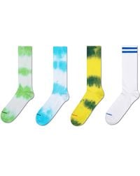 Happy Socks - 4-pack Tie-dye Sneaker Socks - Lyst