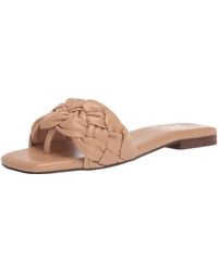 Vince Camuto Leather Antonni Woven Flat Sandal in Black | Lyst