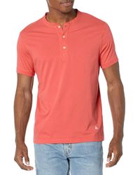 Brooks Brothers - Short Sleeve Cotton Jersey Henley Logo T-shirt - Lyst