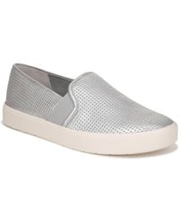 Vince - S Blair Slip On Fashion Sneaker Silver Leather 8 M - Lyst