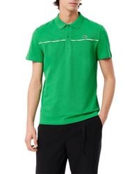 Lacoste - S Seasonal Short Sleeve Regular Fit Contrast Piping Polo - Lyst