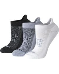 Hanes - , Absolute, Breathable No Show Tab Socks For Running, 4-pack, White/grey/black, 5-9 - Lyst