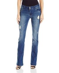 Kensie Curvy Bootcut Jean - Blue
