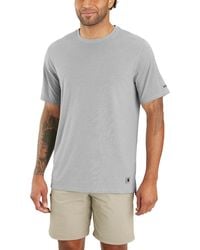 Carhartt - Lwdtm Relaxed Fit Short-sleeve T-shirt Asphalt Heather - Lyst