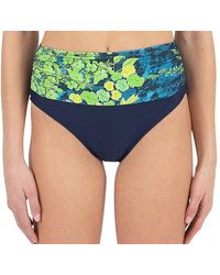 Kensie - Standard Ruched High Waist Swimsuit Bottom - Lyst