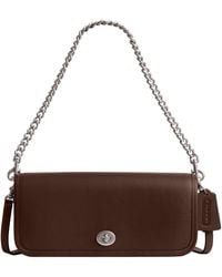 COACH - The Originals Glovetanned Leather Dinky Bag With Chain Strap - Lyst
