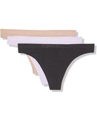 Calvin Klein - Bonded Flex Seamless 3-pack Mid Rise Thong - Lyst