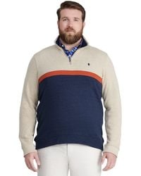 Izod - Big & Tall Big Advantage Performance Quarter Zip Fleece Pullover Sweatshirt - Lyst