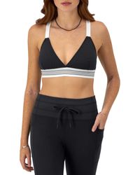 Champion - , Re-issue, Moisture Wicking, Novelty Mesh Vintage Sports Bra For , Black With Jocktag - Lyst
