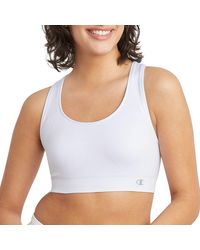 Champion - , Infinity Racerback, Moderate Support, Seamless Sports Bra For , White, X-large - Lyst