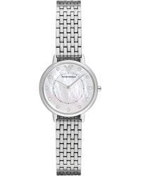 Emporio Armani - Ar2511 Dress Silver Quartz Watch - Lyst