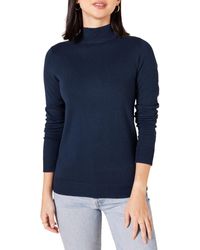 Amazon Essentials - Lichtgewicht Mockneck Trui Navy - Lyst