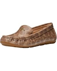 COACH - Flats Marley Driver In Signature Canvas - Lyst