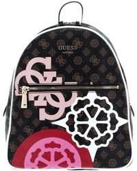 Guess Vikky Ecopelle Quilted Backpack in Grey (Gray) | Lyst