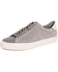 Vince - S Fulton Lace Up Casual Fashion Sneaker Smoke Grey Suede 10.5 M - Lyst
