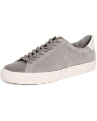 Vince - S Fulton Lace Up Casual Fashion Sneaker Smoke Grey Suede 11.5 M - Lyst