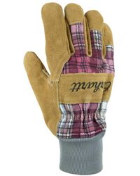 Carhartt - Womens Insulated Suede Work With Knit Cuff Winter Gloves - Lyst