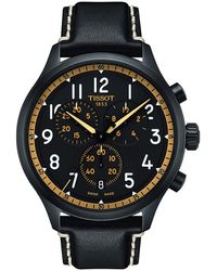 Tissot - S Chrono Xl Vintage 316l Stainless Steel Case With Black Pvd Coating Swiss Quartz Watch - Lyst