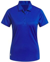 adidas - Golf Standard Solid Performance Short Sleeve Polo Shirt Collegiate Royal - Lyst