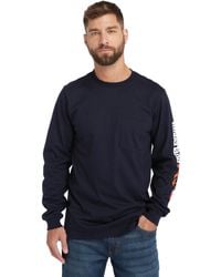 Timberland - Fr Cotton Core Flame Resistant Long-sleeve Pocket T-shirt - Lyst