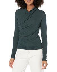 Vince - S L/s Fixed Wrap Top - Lyst