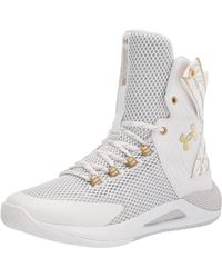 Under Armour - Hovr Highlight Ace White/metallic Gold 7.5 B - Lyst