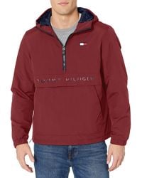 tommy hilfiger men's hooded performance fleece jacket